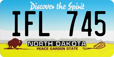 ND license plate IFL745