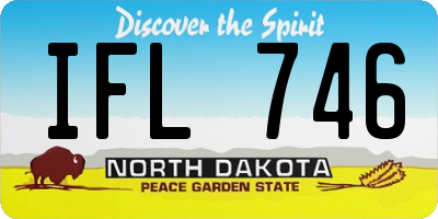 ND license plate IFL746