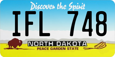 ND license plate IFL748