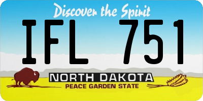 ND license plate IFL751