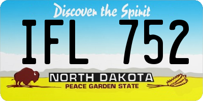 ND license plate IFL752