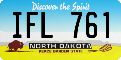 ND license plate IFL761