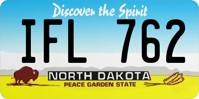 ND license plate IFL762