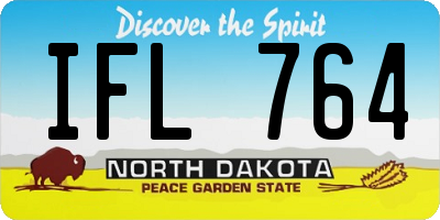 ND license plate IFL764