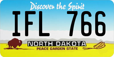 ND license plate IFL766