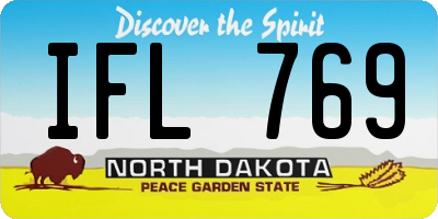 ND license plate IFL769