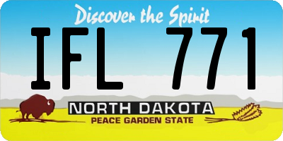 ND license plate IFL771