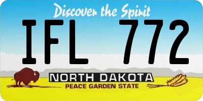 ND license plate IFL772