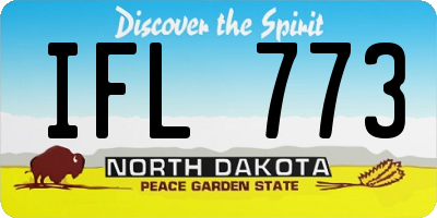 ND license plate IFL773