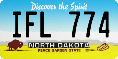 ND license plate IFL774