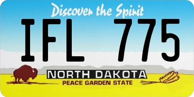 ND license plate IFL775