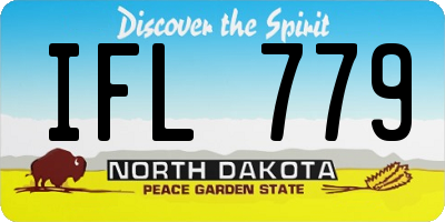 ND license plate IFL779