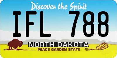 ND license plate IFL788