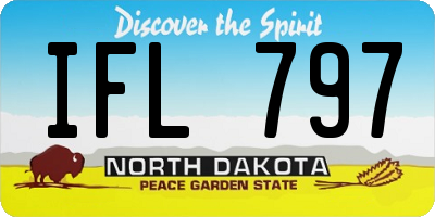 ND license plate IFL797
