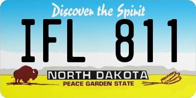 ND license plate IFL811