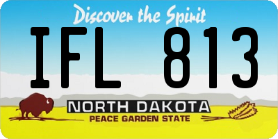 ND license plate IFL813