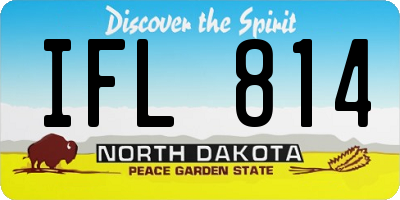 ND license plate IFL814