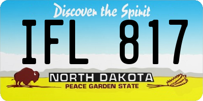 ND license plate IFL817