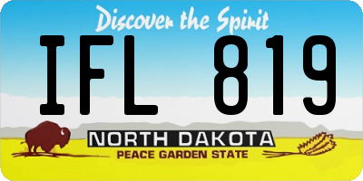 ND license plate IFL819