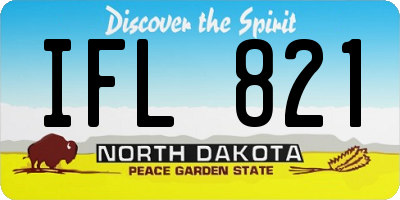 ND license plate IFL821