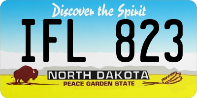 ND license plate IFL823