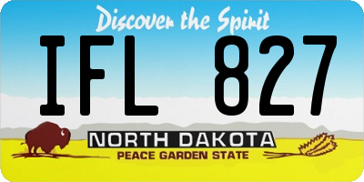 ND license plate IFL827