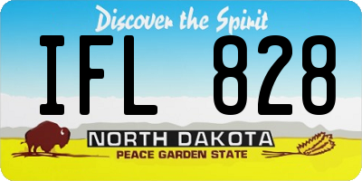 ND license plate IFL828
