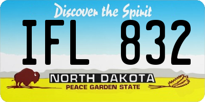 ND license plate IFL832