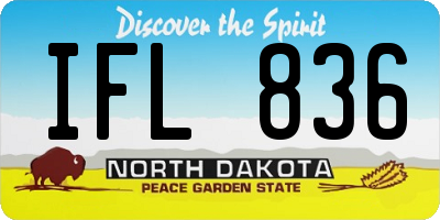ND license plate IFL836
