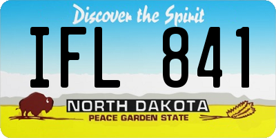 ND license plate IFL841