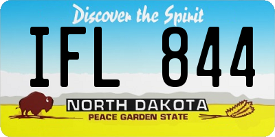 ND license plate IFL844