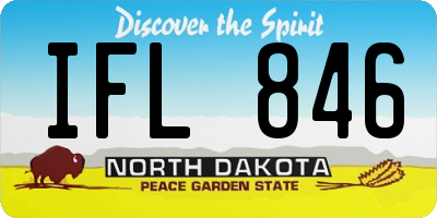 ND license plate IFL846