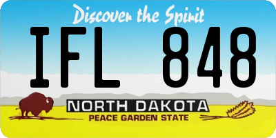 ND license plate IFL848