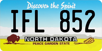 ND license plate IFL852