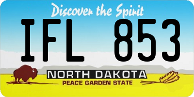 ND license plate IFL853
