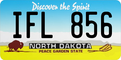 ND license plate IFL856