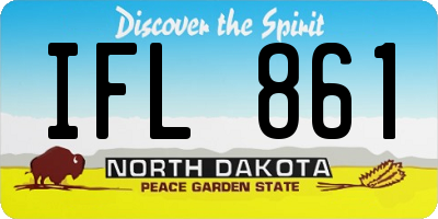 ND license plate IFL861