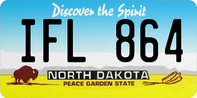 ND license plate IFL864