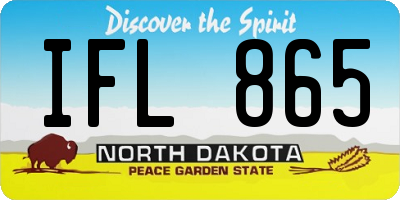 ND license plate IFL865