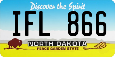 ND license plate IFL866
