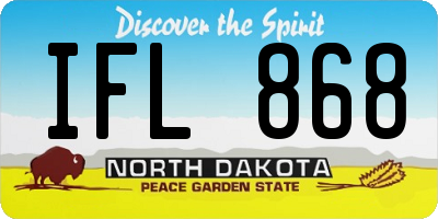 ND license plate IFL868