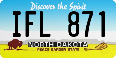 ND license plate IFL871