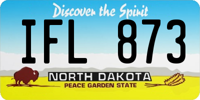 ND license plate IFL873