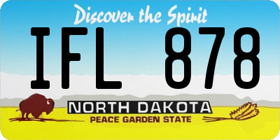 ND license plate IFL878