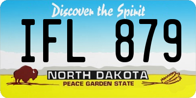ND license plate IFL879