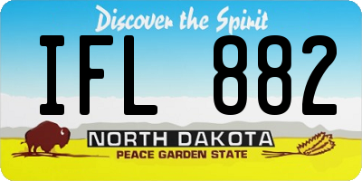 ND license plate IFL882