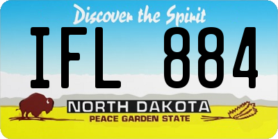 ND license plate IFL884