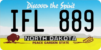 ND license plate IFL889