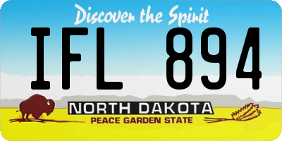 ND license plate IFL894