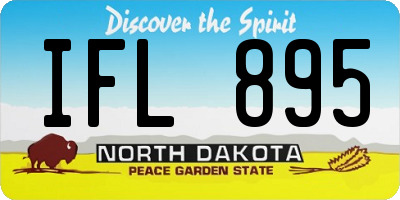 ND license plate IFL895